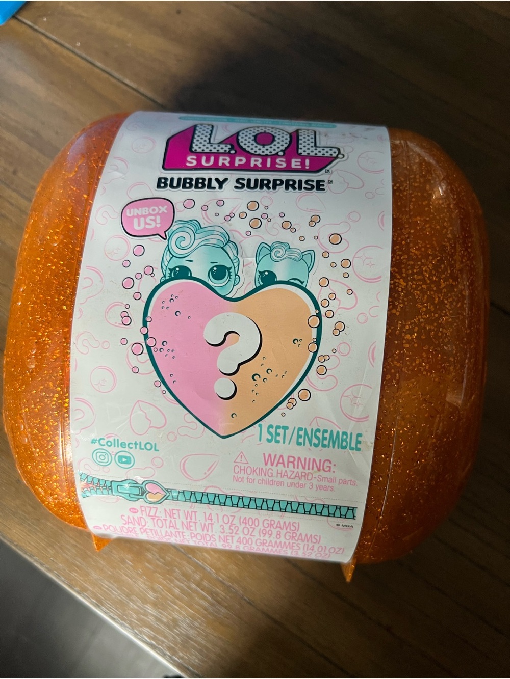 L.O.L. Surprise! Bubbly Surprise Bath Set - Bright Orange Glitter